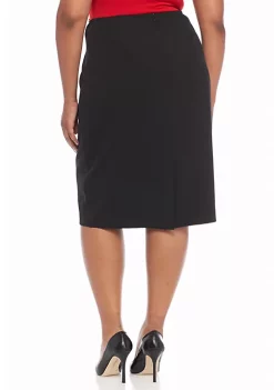 Best Sale 🛒 Kasper Plus Size Solid Pencil 👗 Skirt 😍 -Southern Home Sales Shop Belk 1072