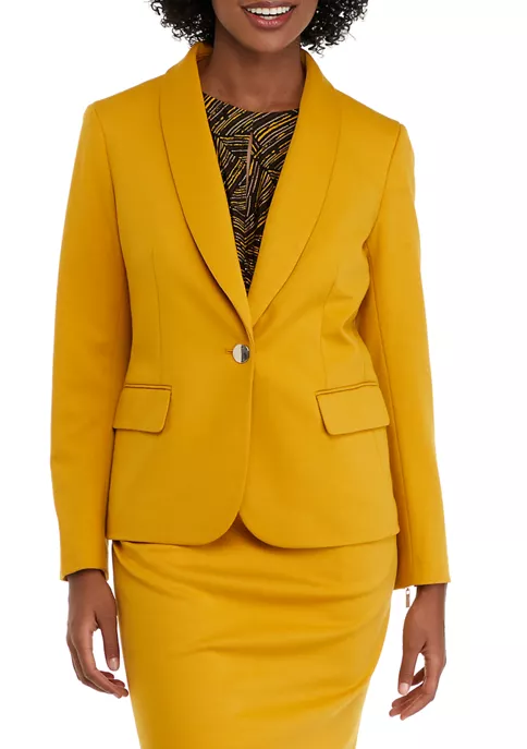 Buy ๐ฅฐ Kasper ๐ฉ Women's Long Sleeve Shawl Collar Solid Ponte Jacket ๐ 6 Buy ๐ฅฐ Kasper ๐ฉ Women's Long Sleeve Shawl Collar Solid Ponte Jacket ๐ - Image 4