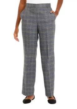 Best deal ๐งจ Kasper ๐ฉ Women's Wide Leg Plaid Pants ๐ฅฐ