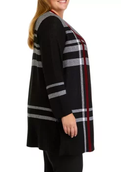 Best reviews of ⭐ Kasper Plus Size Long Sleeve Plaid Cardigan 🤩 -Southern Home Sales Shop Belk 1102