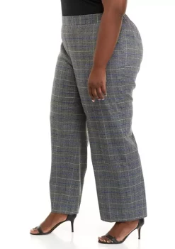 Hot Sale 🎁 Kasper Plus Size Wide Leg Plaid Pants 👍 8 Hot Sale 🎁 Kasper Plus Size Wide Leg Plaid Pants 👍 -Southern Home Sales Shop Belk 1113