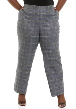 Hot Sale 🎁 Kasper Plus Size Wide Leg Plaid Pants 👍 9 Hot Sale 🎁 Kasper Plus Size Wide Leg Plaid Pants 👍 -Southern Home Sales Shop Belk 1114