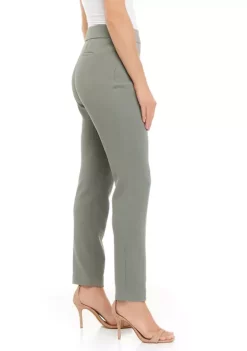 Discount 🧨 Kasper 👩 Women's Pull On Slim Ankle Stretch Crosshatch Pants ❤️ -Southern Home Sales Shop Belk 1137