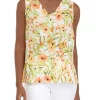 Outlet 🤩 Kasper 👩 Women's Sleeveless V-Neck Floral Top 😍 -Southern Home Sales Shop Belk 1160
