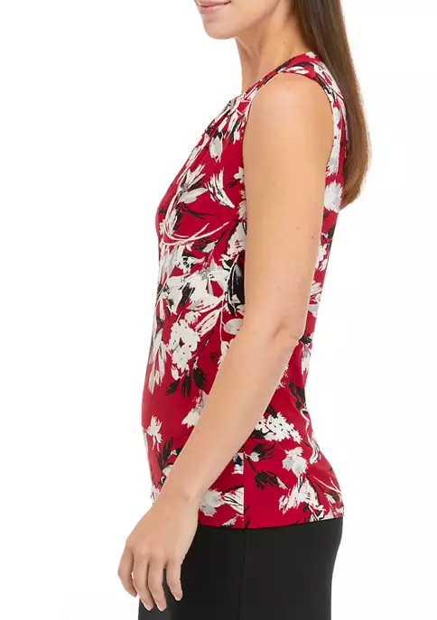 Outlet ⭐ Kasper 👩 Women's Sleeveless Floral Print Top ⭐ 5 Outlet ⭐ Kasper 👩 Women's Sleeveless Floral Print Top ⭐ - Image 3