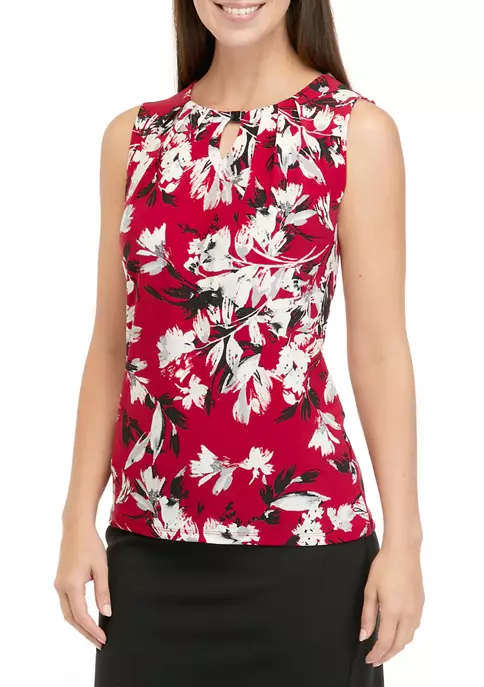 Outlet ⭐ Kasper 👩 Women's Sleeveless Floral Print Top ⭐ 6 Outlet ⭐ Kasper 👩 Women's Sleeveless Floral Print Top ⭐ - Image 4
