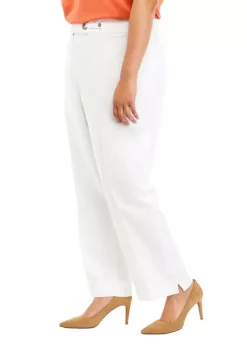 Coupon 🧨 Kasper Plus Size Buckle Wide Leg Pants ✔️ -Southern Home Sales Shop Belk 1210