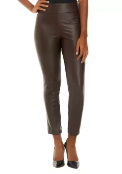Brand new โญ Kasper ๐ฉ Women's Pull On Slim Ankle Faux Leather Pants โ๏ธ
