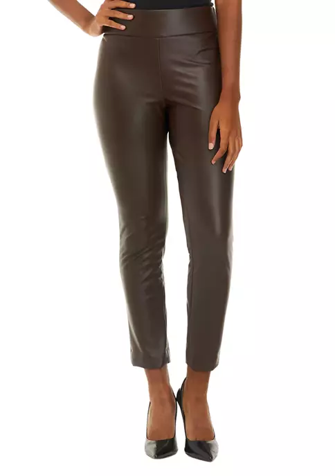 Brand new ⭐ Kasper 👩 Women's Pull On Slim Ankle Faux Leather Pants ✔️ 6 Brand new ⭐ Kasper 👩 Women's Pull On Slim Ankle Faux Leather Pants ✔️ - Image 4