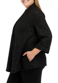 Brand new 💯 Kasper Plus Size 3/4 Sleeve Cardigan with Stretch Cross Hatch 😀 -Southern Home Sales Shop Belk 1231