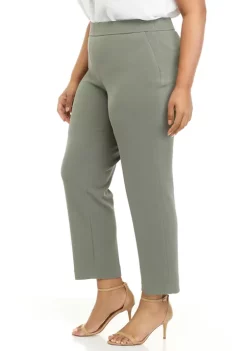 Hot Sale 🎁 Kasper Plus Size Straight Leg Pull On Pants ✔️ -Southern Home Sales Shop Belk 1247