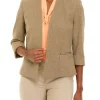 New 😀 Kasper 👩 Women's Roll Cuff Open Front Jacket 😀 -Southern Home Sales Shop Belk 1277