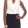 Flash Sale 😀 Kasper Tie Neck Top ❤️ -Southern Home Sales Shop Belk 1308