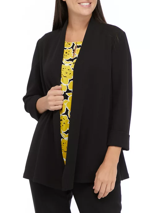 Buy ๐ Kasper ๐ฉ Women's Cardigan Jacket with Seam Pockets ๐คฉ 3 Buy ๐ Kasper ๐ฉ Women's Cardigan Jacket with Seam Pockets ๐คฉ