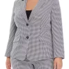 Flash Sale 🧨 Kasper Plus Size Long Sleeve Two Button Notch Collar Houndstooth Blazer ⌛ -Southern Home Sales Shop Belk 1336