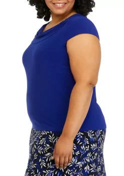 New 😍 Kasper Plus Size Cowl Neck Top 🧨 -Southern Home Sales Shop Belk 1350