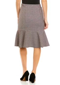 Budget 😍 Kasper Petite Tweed Flounce Hem 👗 Skirt 😉 -Southern Home Sales Shop Belk 1411