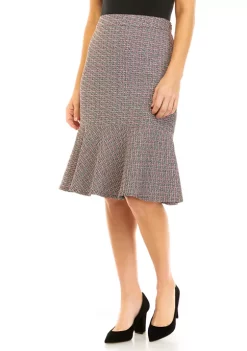 Budget 😍 Kasper Petite Tweed Flounce Hem 👗 Skirt 😉 -Southern Home Sales Shop Belk 1413