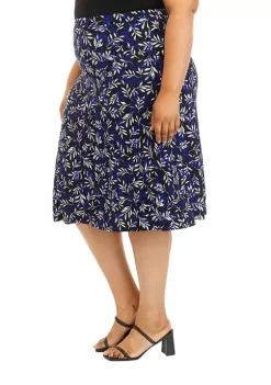 Wholesale 🛒 Kasper Plus Size Leaf Print Midi 👗 Skirt 🥰 -Southern Home Sales Shop Belk 1433