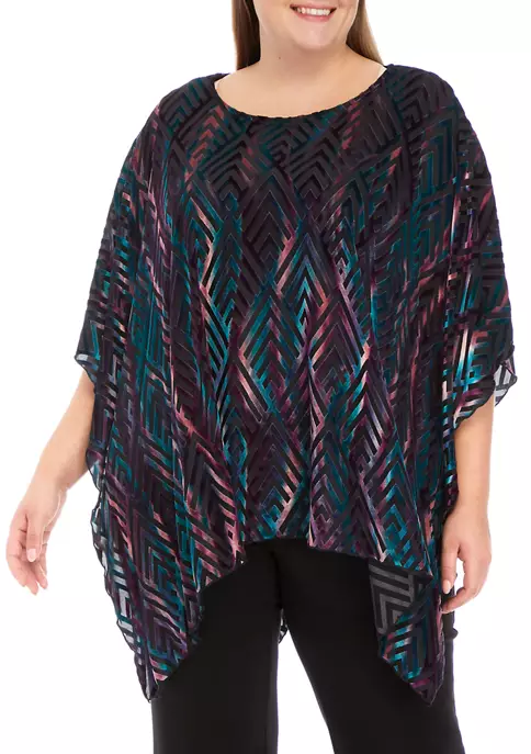 Top 10 💯 Kasper Plus Size Burnout Velvet Kaftan 🌟 3 Top 10 💯 Kasper Plus Size Burnout Velvet Kaftan 🌟