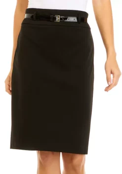 Brand new 👍 Kasper Petite High Waist Pull On Ponte 👗 Skirt 🥰 -Southern Home Sales Shop Belk 1461