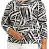 Coupon ❤️ Kasper Plus Size 3/4 Sleeve Stripe Print Side Knot Top 👏 2 Coupon ❤️ Kasper Plus Size 3/4 Sleeve Stripe Print Side Knot Top 👏 -Southern Home Sales Shop Belk 1485