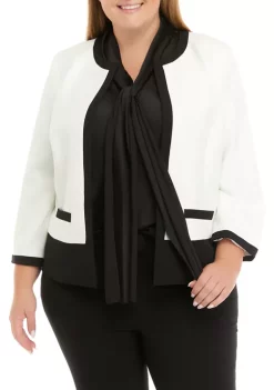 Top 10 🎉 Kasper 👩 Women's Long Sleeve Color Block Open Front Jacket ✔️ 9 Top 10 🎉 Kasper 👩 Women's Long Sleeve Color Block Open Front Jacket ✔️ -Southern Home Sales Shop Belk 1499