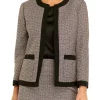 Top 10 ⌛ Kasper Petite Long Sleeve Tweed Piped Open Front Jacket 😍 -Southern Home Sales Shop Belk 1508