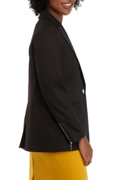 Discount 🤩 Kasper Petite Long Sleeve Notch Collar One Button Ponte Jacket ❤️ 8 Discount 🤩 Kasper Petite Long Sleeve Notch Collar One Button Ponte Jacket ❤️ -Southern Home Sales Shop Belk 1549