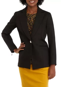 Discount 🤩 Kasper Petite Long Sleeve Notch Collar One Button Ponte Jacket ❤️ 9 Discount 🤩 Kasper Petite Long Sleeve Notch Collar One Button Ponte Jacket ❤️ -Southern Home Sales Shop Belk 1550