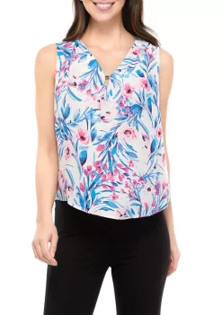 Top 10 😉 Kasper 👩 Women's Keyhole Floral Print Cami with Hardware ✔️ -Southern Home Sales Shop Belk 1576