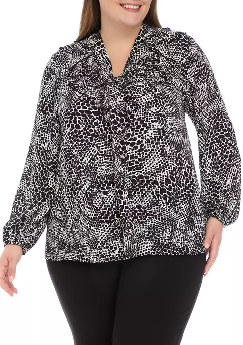 Coupon ๐ Kasper Plus Size Long Sleeve Ruffled Blouse ๐ 6 Coupon ๐ Kasper Plus Size Long Sleeve Ruffled Blouse ๐ - Image 4