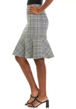 Brand new 😍 Kasper 👩 Women's Tweed Pencil 👗 Skirt with Flounce Hem 🛒 -Southern Home Sales Shop Belk 1626
