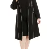 Cheap ⭐ Kasper Plus Size Long Sleeve Piped Contrast Longer Length Open Jacket 🤩