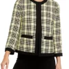 Wholesale 🔔 Kasper 👩 Women's 3/4 Sleeve Open Front Tweed Jacket ⭐