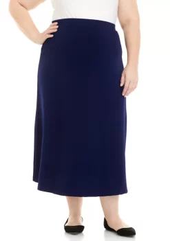 Best reviews of ๐ Kasper Plus Size Pull On Crosshatch Solid Maxi ๐ Skirt โจ