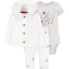 Coupon 🔔 Carter's® Baby 3-Piece Little Love Cardigan Set 😉 -Southern Home Sales Shop Belk 1800