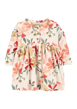 Discount 👍 Carter's® Baby 👧 Girls Multi Flower Knit 👗 Dress 😀