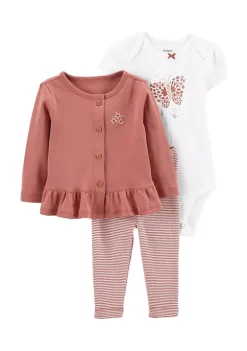 Cheap 𤩠Carter'sĀ® Baby š§ Girls 3-Piece Little Cardigan Set š„