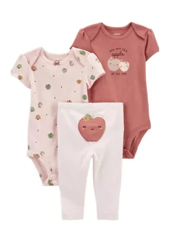 Discount š„ Carter'sĀ® Baby š§ Girls 3-Piece Strawberry Little Character Set š¤©