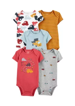 Coupon 😉 Carter's® Baby 5-Pack Short-Sleeve Original Bodysuits ✔️