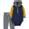 Cheap 😀 Carter's® Baby Boys 2-Piece Hooded Bodysuit Pants Set 🌟 -Southern Home Sales Shop Belk 1838