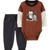 Promo 👍 Carter's® Baby Boys 2-Piece 🦮 Dog Bodysuit Pants Set 🎁 -Southern Home Sales Shop Belk 1844
