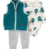 Discount 😀 Carter's® Baby Boys 3 Piece Little Vest Set 🔥 -Southern Home Sales Shop Belk 1856
