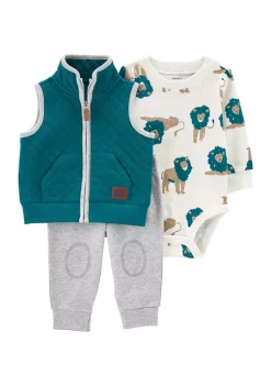 Discount 😀 Carter's® Baby Boys 3 Piece Little Vest Set 🔥