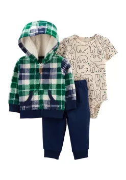 Deals 🥰 Carter's® Baby Boys Green Check Set ❤️