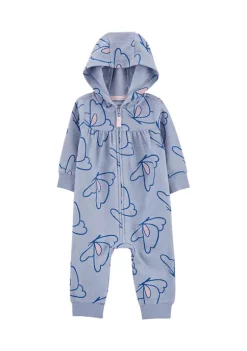 Cheapest ๐ Carter'sยฎ Baby ๐ง Girls Blue Butterflies Jumpsuit ๐