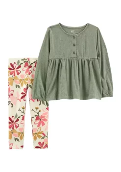 Best Sale 👏 Carter's® Baby 👧 Girls Floral Legging Set 🧨