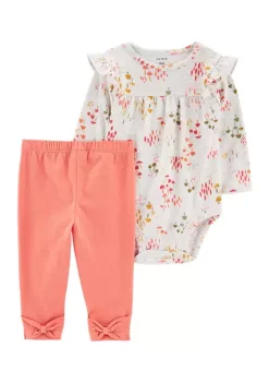 Best reviews of ✔️ Carter's® Baby 👧 Girls 2-Piece Floral Bodysuit Pant Set 🎉