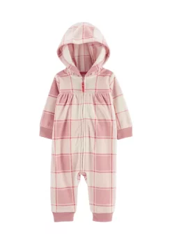 Best deal š Carter'sĀ® Toddler š§ Girls Plaid Hooded Fleece Jumpsuit š